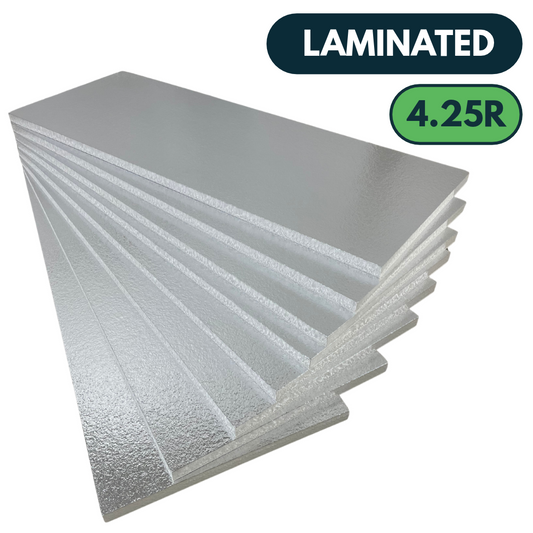 Garage Insulation Kit | 4.25R | Laminated | Foiled | 8 Panels