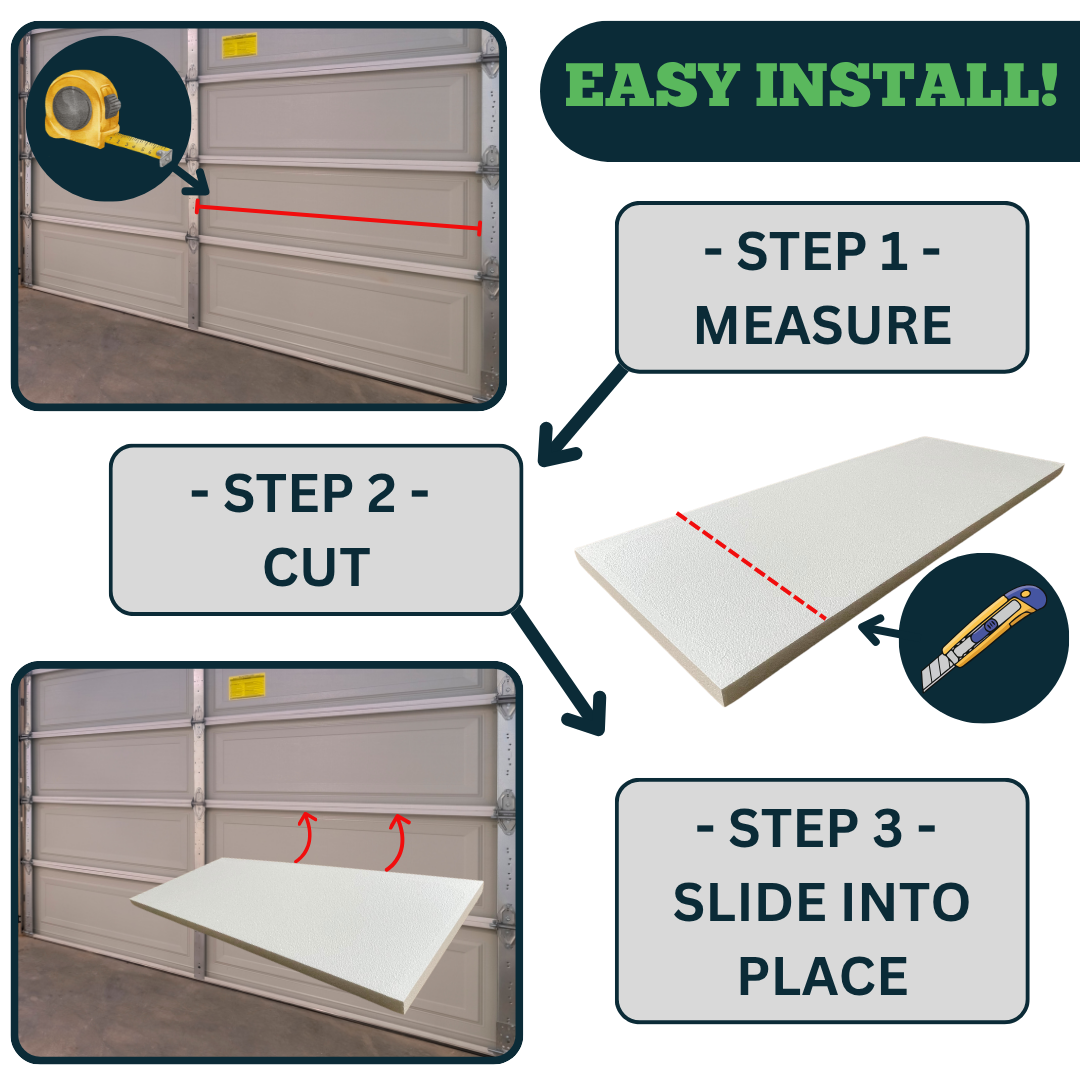Garage Insulation Kit | High Density Foam | Laminated